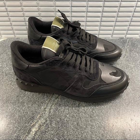 Valentino CAMOUFLAGE NOIR ROCKRUNNER SNEAKER - Picture 3 of 11